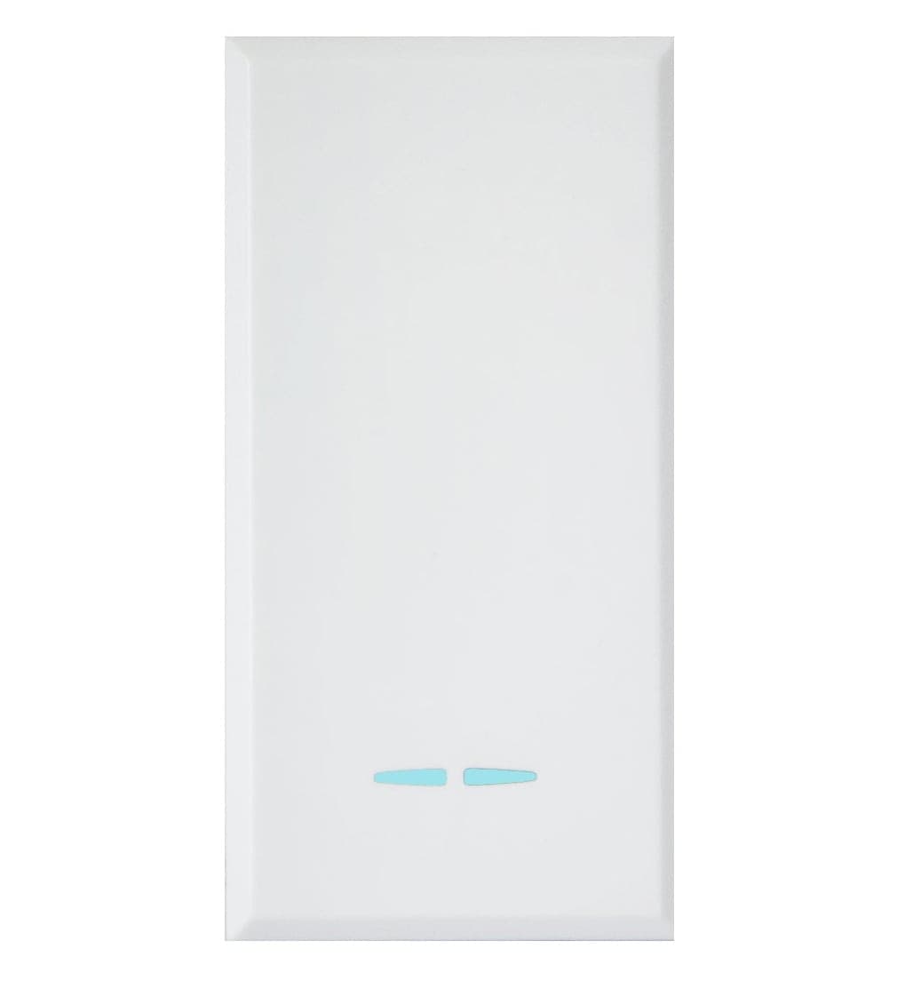 WHITEK S44 Interruttore con Gemma 1P 16AX Illuminabile 1 Modulo Bianco Opaco - 8