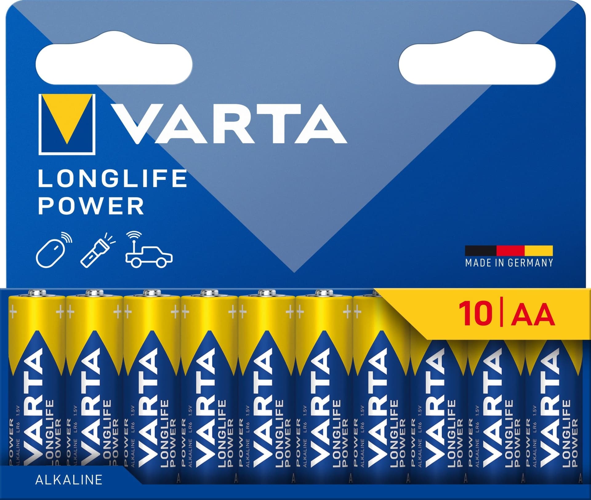 Confezione 10 Batterie Varta Longlife Power Stilo AA - 3