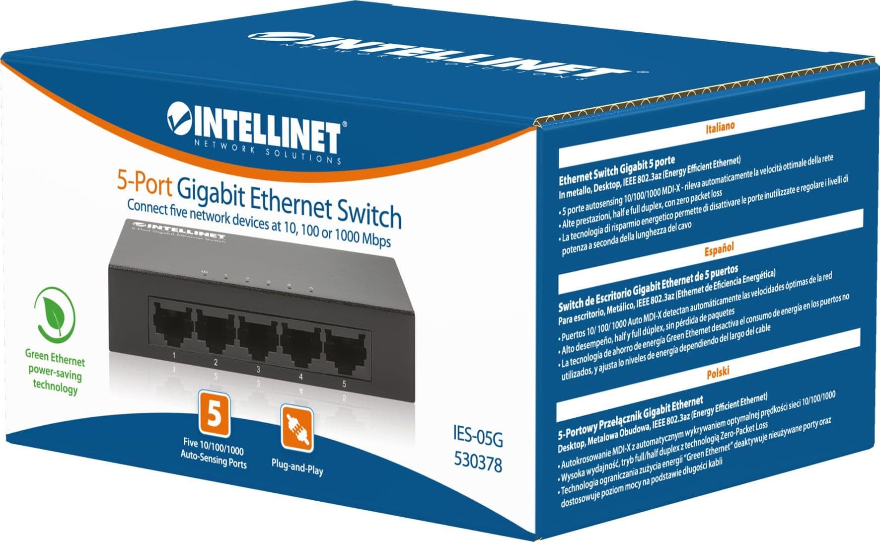 Ethernet Switch Gigabit con 5 porte Desktop - 28