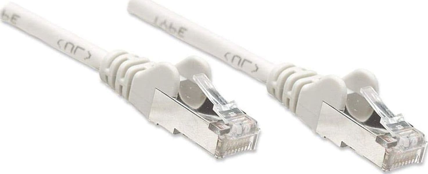 Cavo di rete Patch in Rame Schermato Cat. 5e Bianco F/UTP 2 m - 10