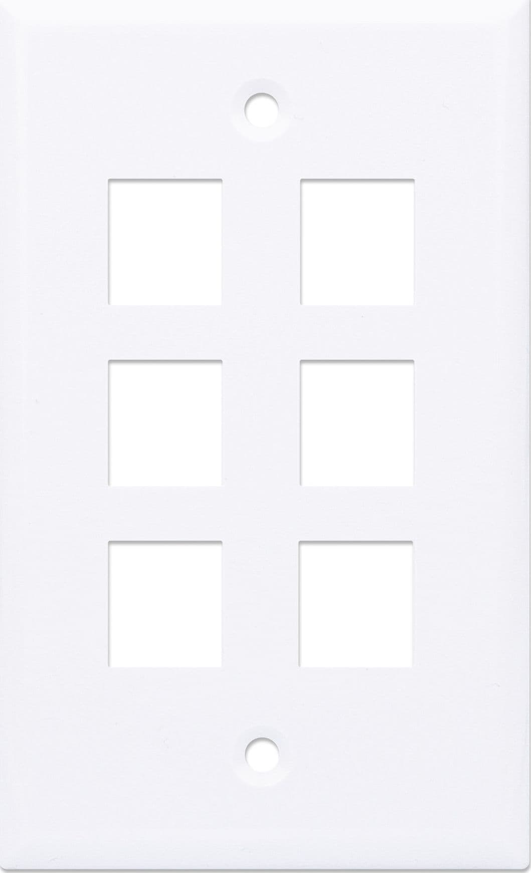 Placca Porta Frutti 6 Posti Mod.503 Bianco - 23