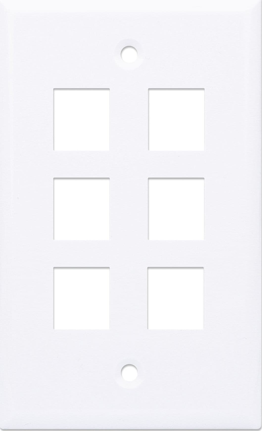 Placca Porta Frutti 6 Posti Mod.503 Bianco - 27