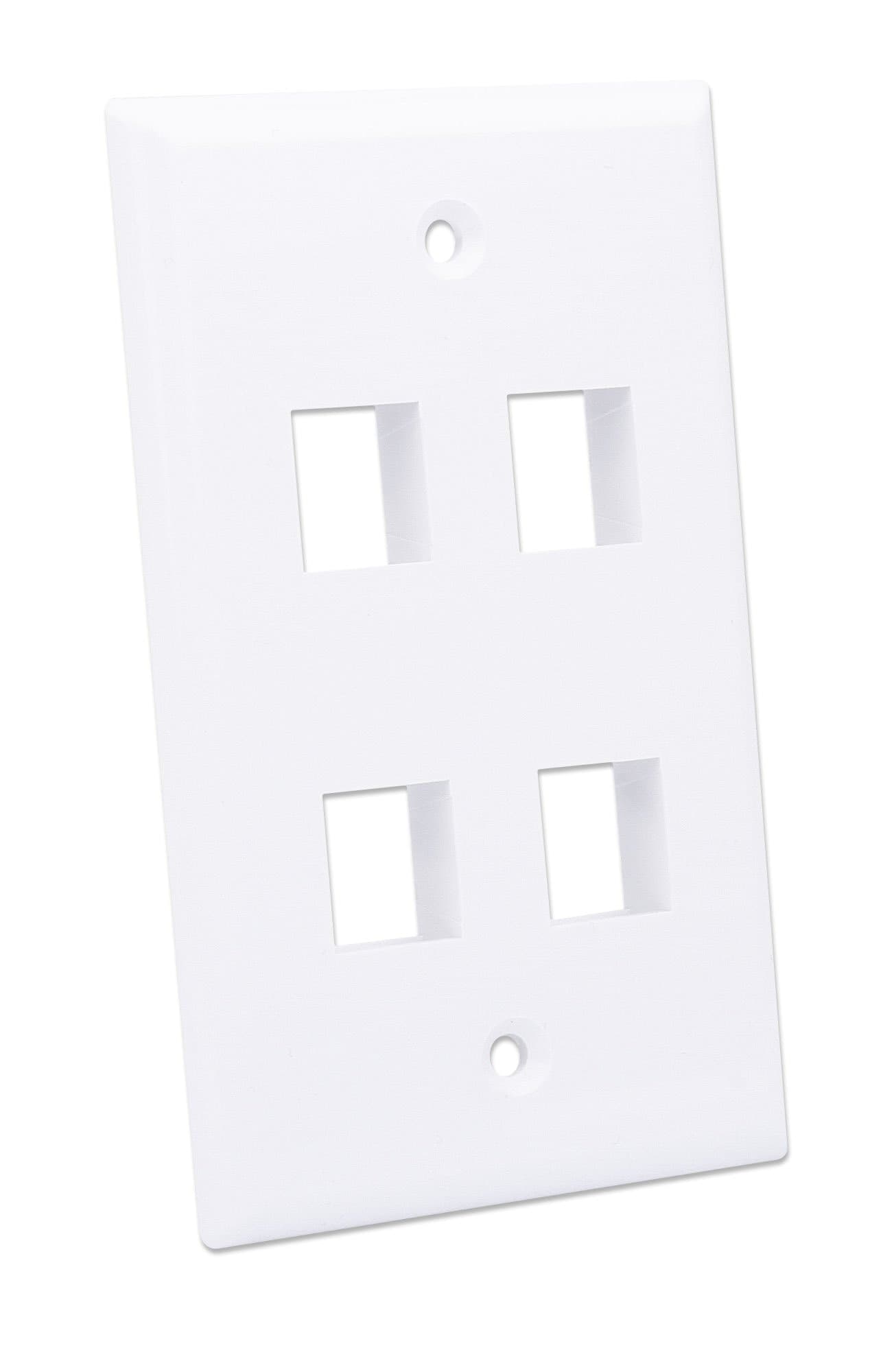 Placca Porta Frutti 4 Posti Mod.503 Bianco - 20