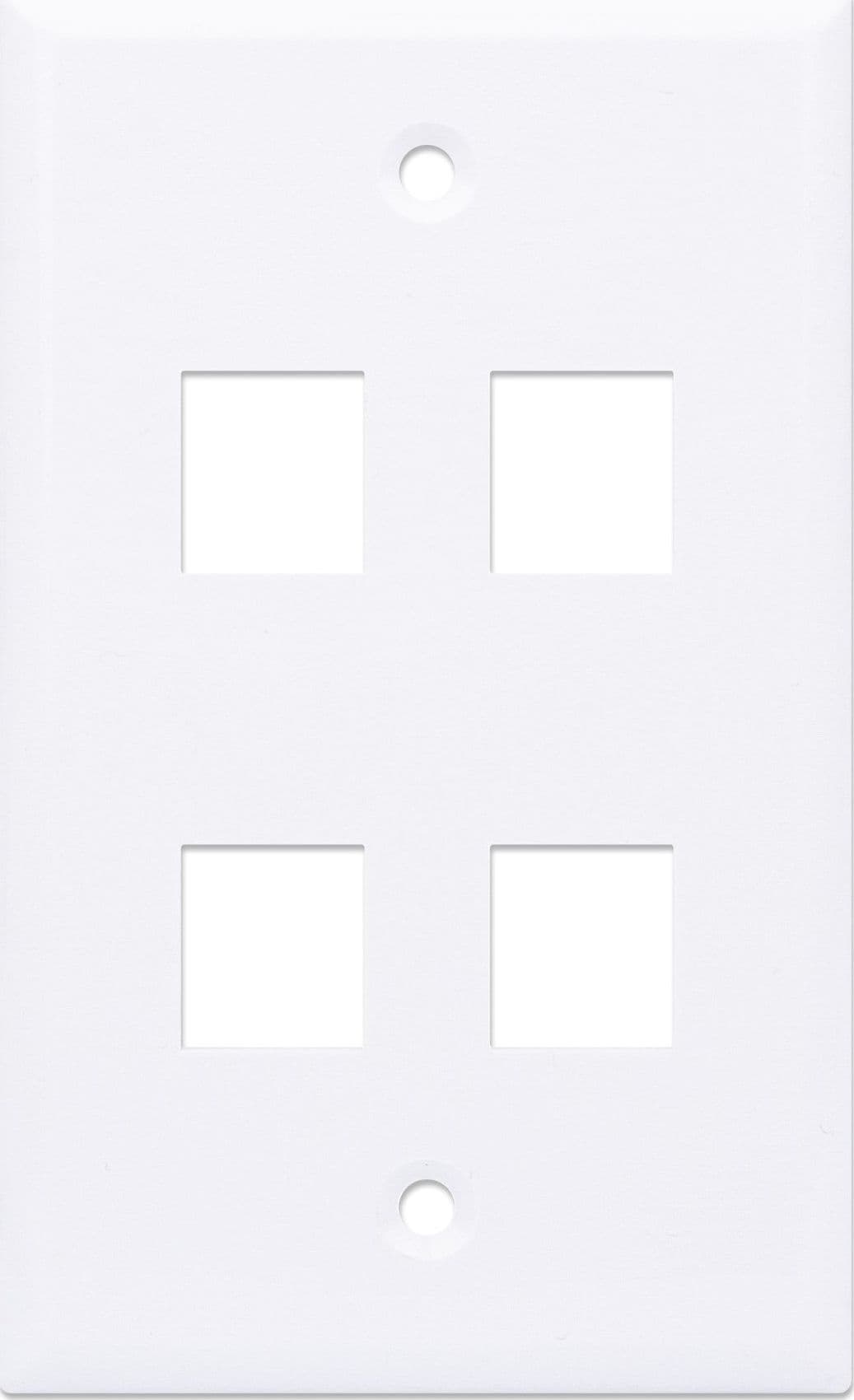 Placca Porta Frutti 4 Posti Mod.503 Bianco - 21