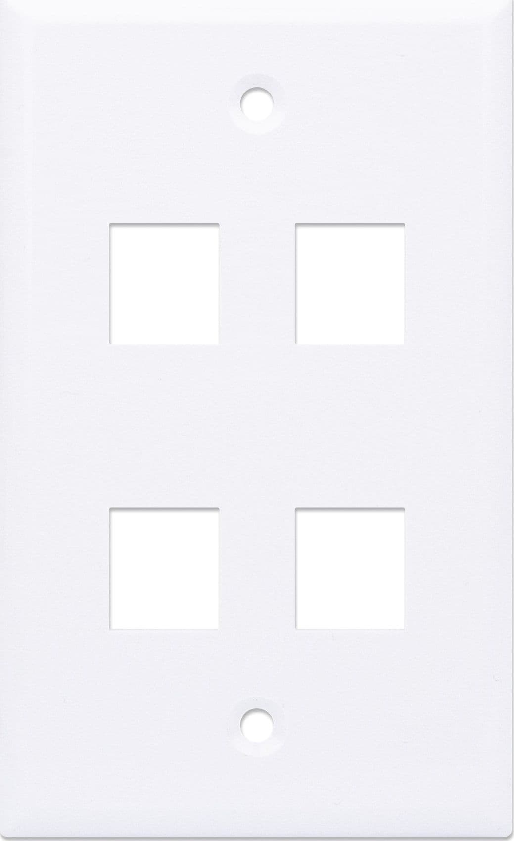 Placca Porta Frutti 4 Posti Mod.503 Bianco - 29