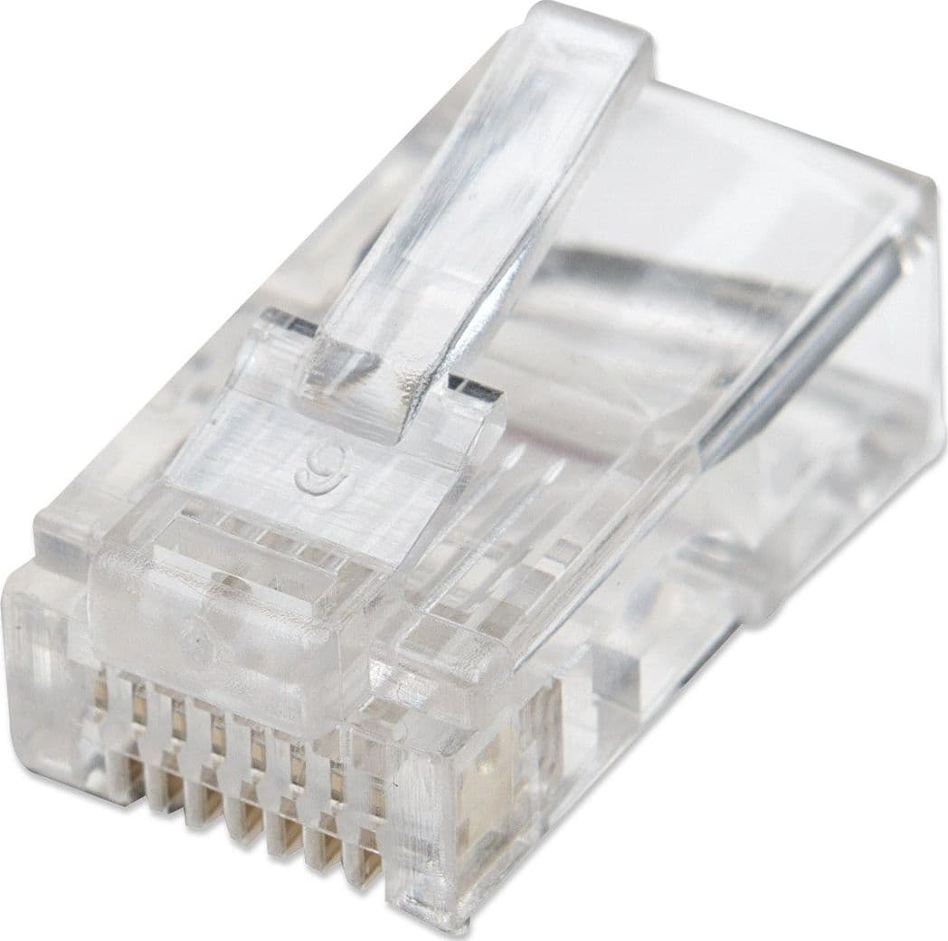 Confezione 100 Plug RJ45 UTP per Cavo Flessibile Cat.5E - 5