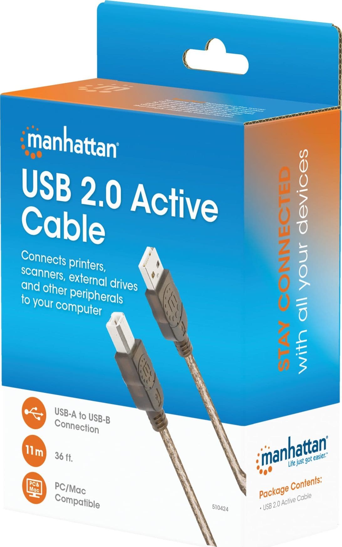 Prolunga Attiva USB-A USB-B Hi-Speed USB 2.0 11m - 23