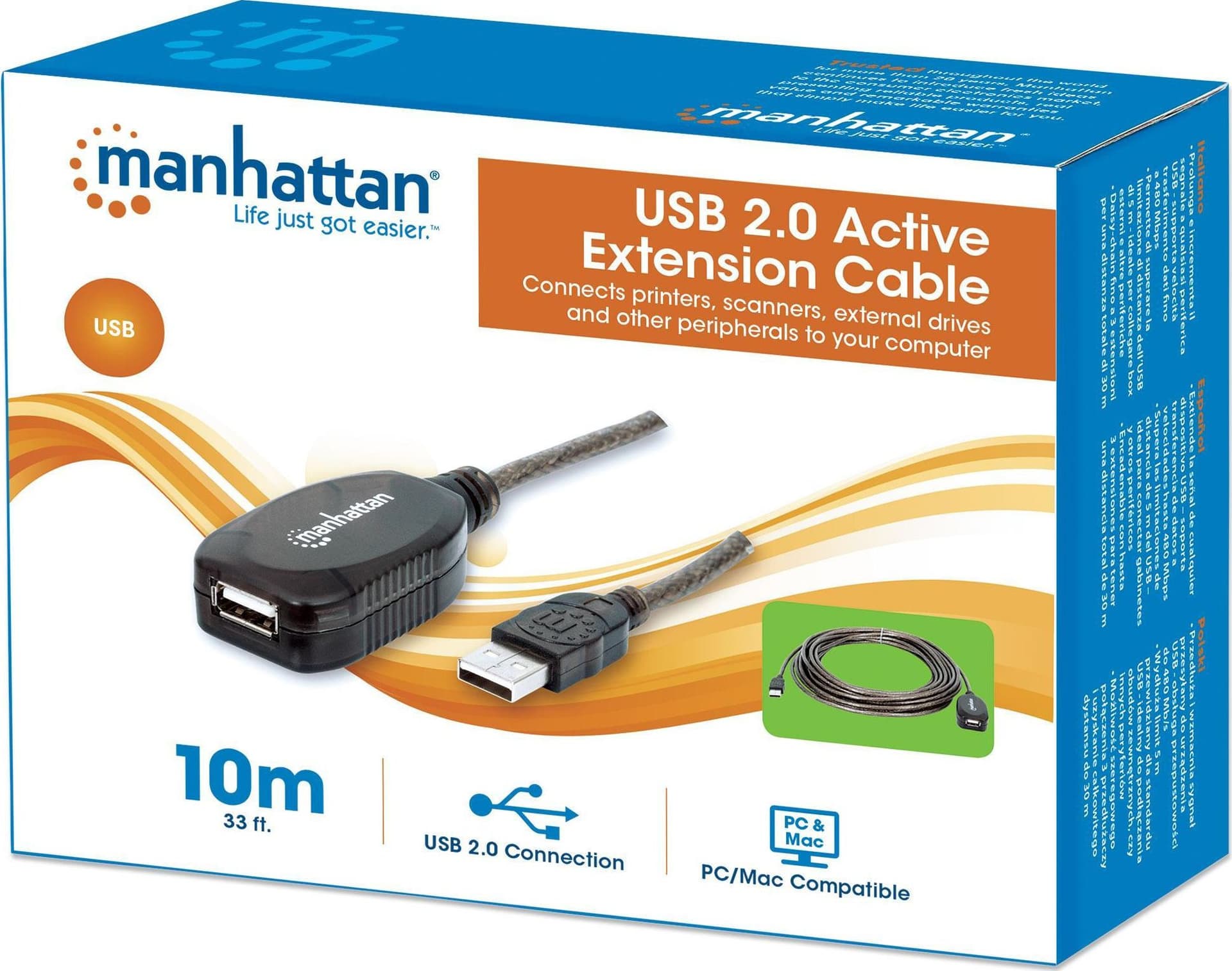 Cavo Prolunga Attivo USB 2.0 Hi-Speed 10 mt - 17