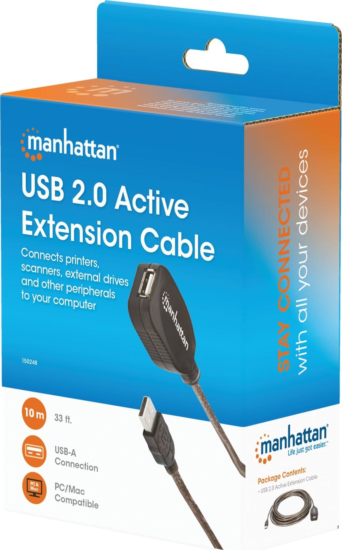 Cavo Prolunga Attivo USB 2.0 Hi-Speed 10 mt - 20