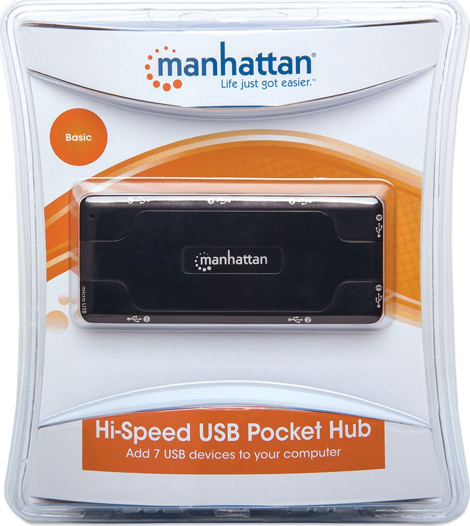 Mini Hub USB 2.0 alta velocit&agrave 7 porte - 16