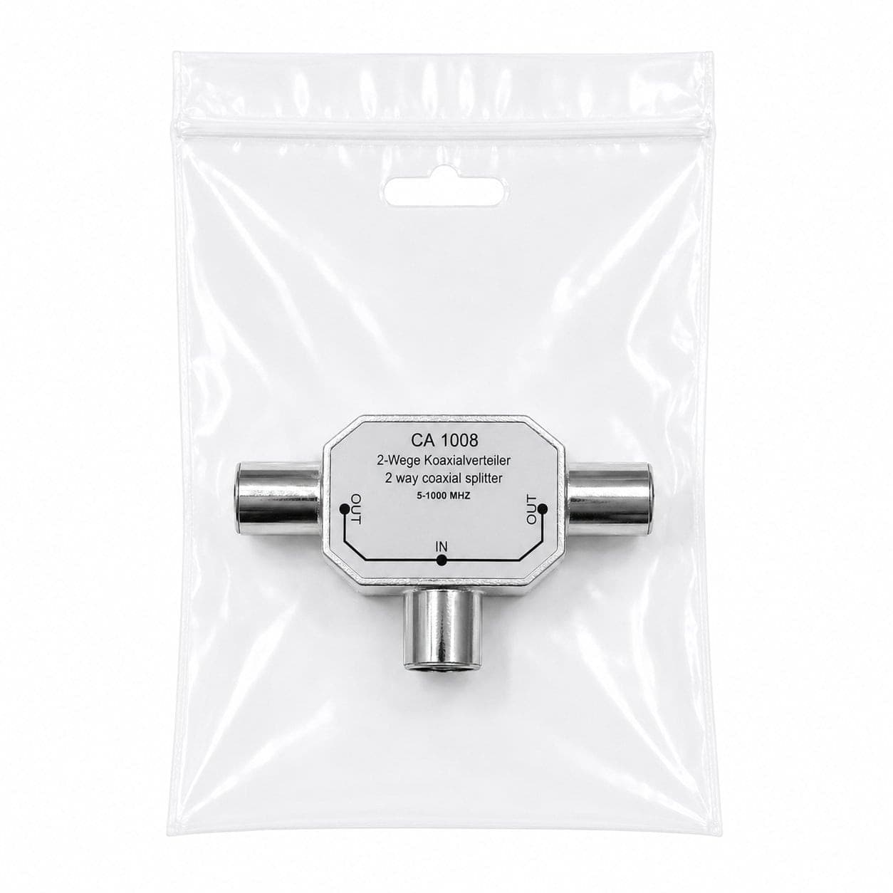 Sdoppiatore per Antenna RF 2 Femmina/Maschio 9.5 mm - 3