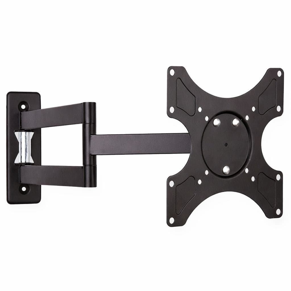Supporto a muro per TV LED LCD 19-37'' inclinabile 3 snodi nero - 15
