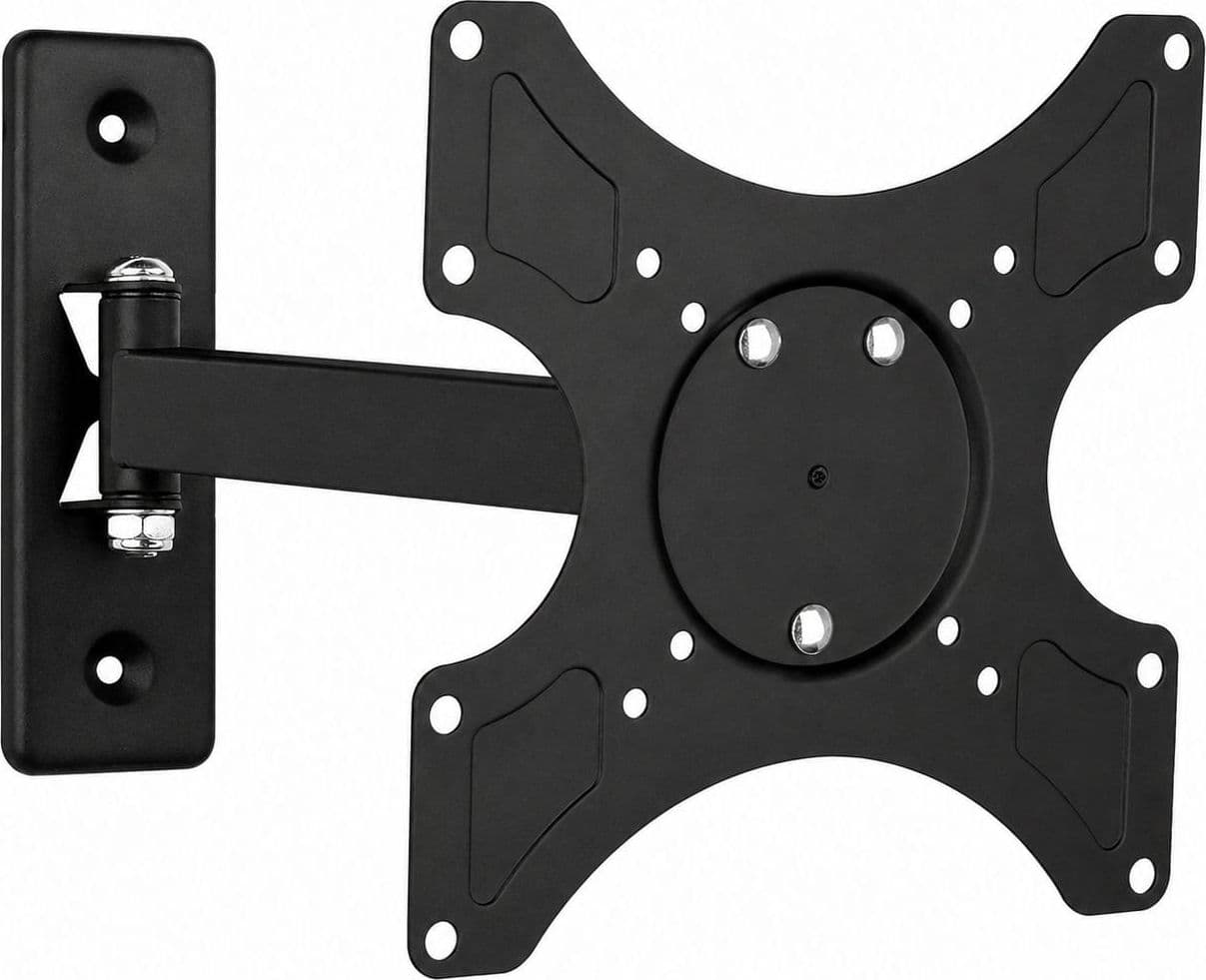 Supporto a muro per TV LED LCD 19 - 37'' inclinabile 2 snodi nero - 10