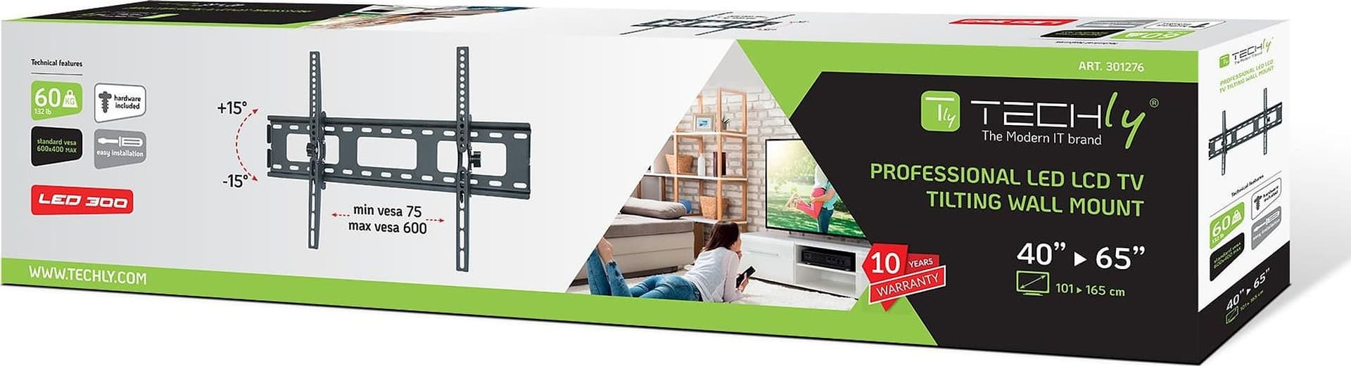 Supporto a Muro per TV LED LCD 40-65'' Inclinabile - 12