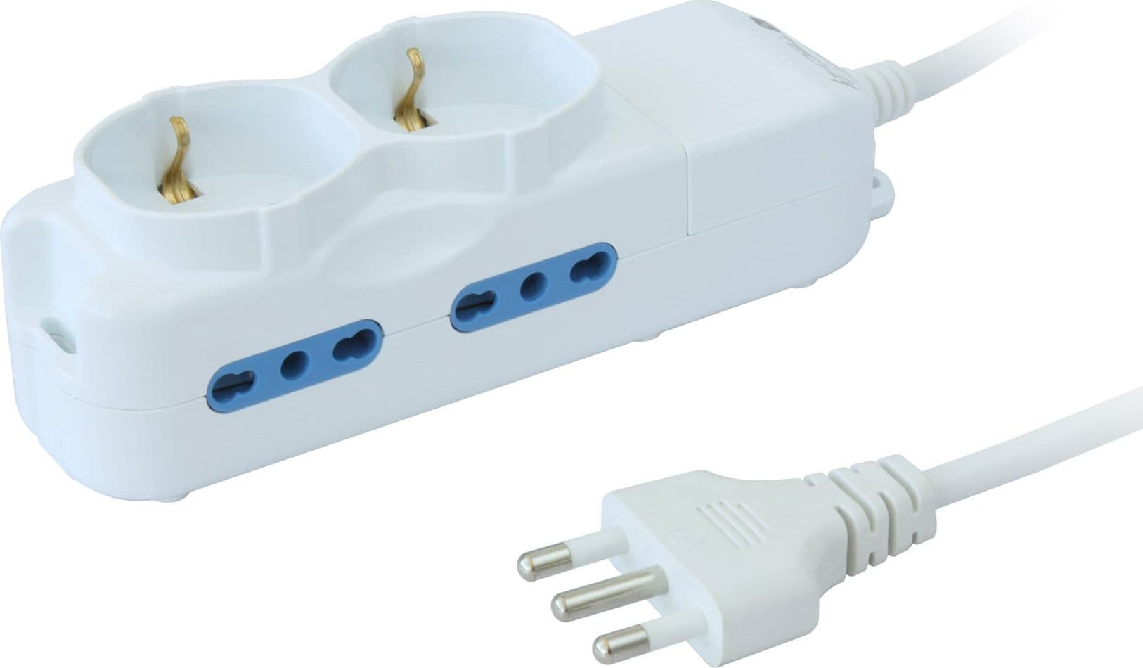 Multipresa 4 Posti Italiana Bipasso / 2 Schuko - 16