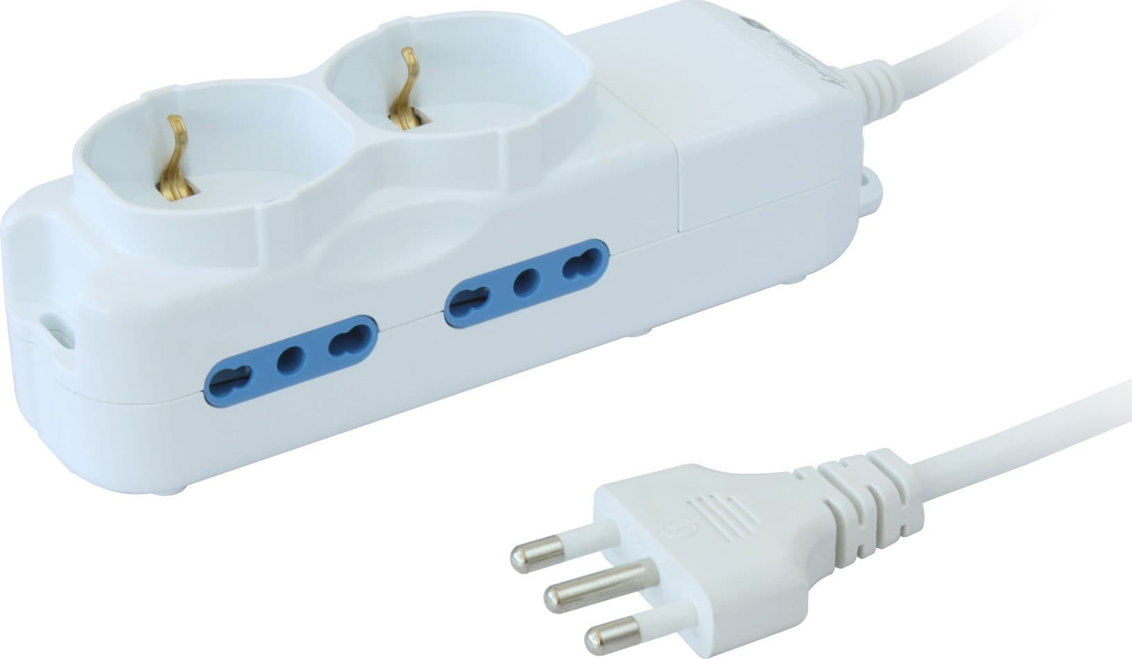 Multipresa 4 Posti Italiana Bipasso / 2 Schuko - 9