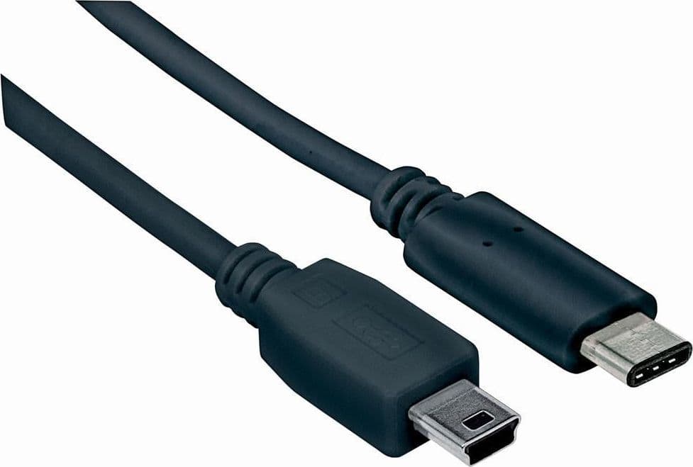 Cavo HiSpeed USB Mini-B Maschio / USB-C Maschio 1m Nero - 14