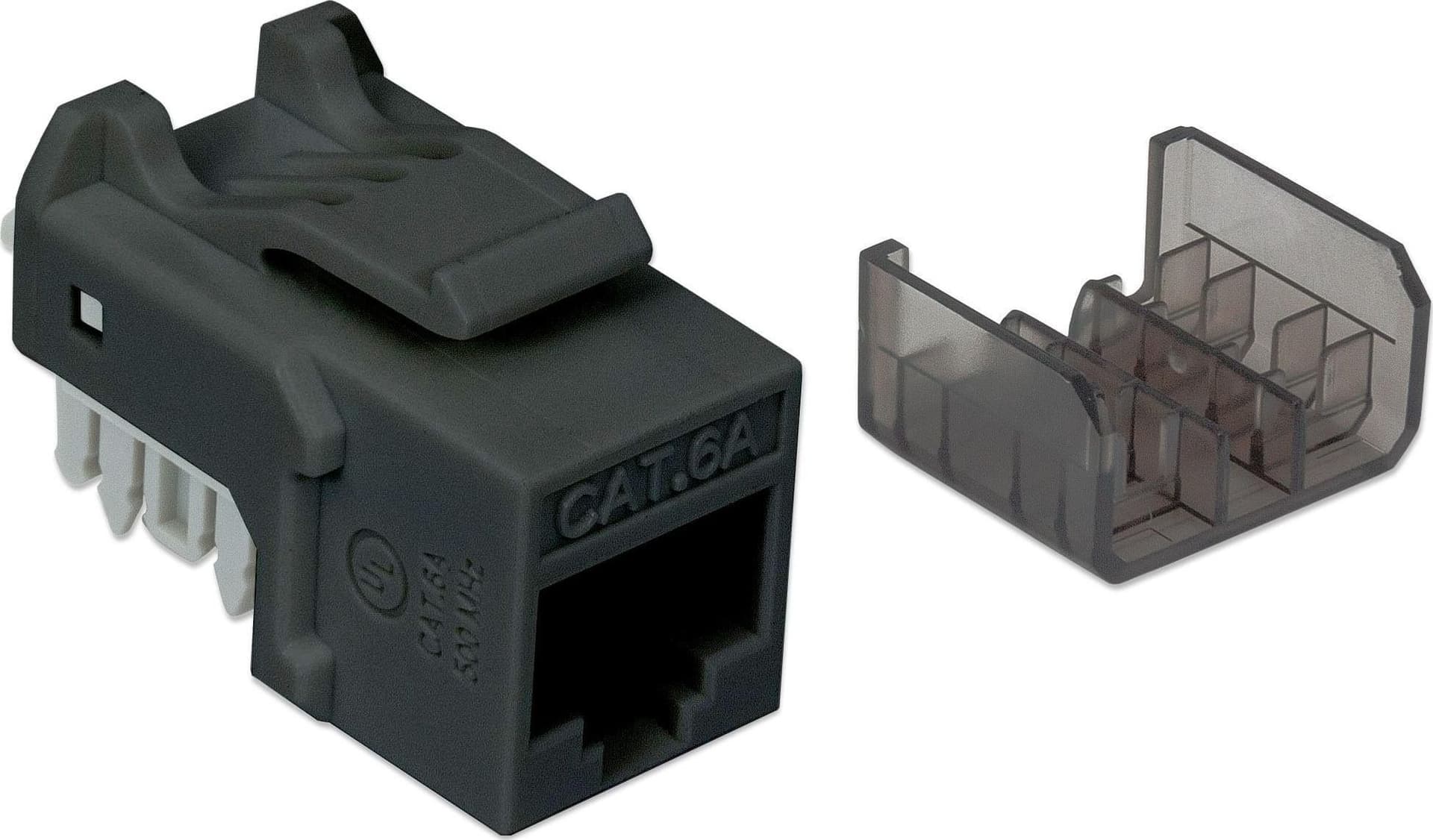 Frutto Keystone RJ45 Cat6A UTP 10 Gigabit Nero - 4