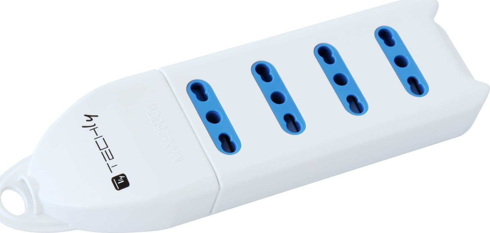 Multipresa 4 Posti Italiana Bipasso Senza Cavo Bianco - 13