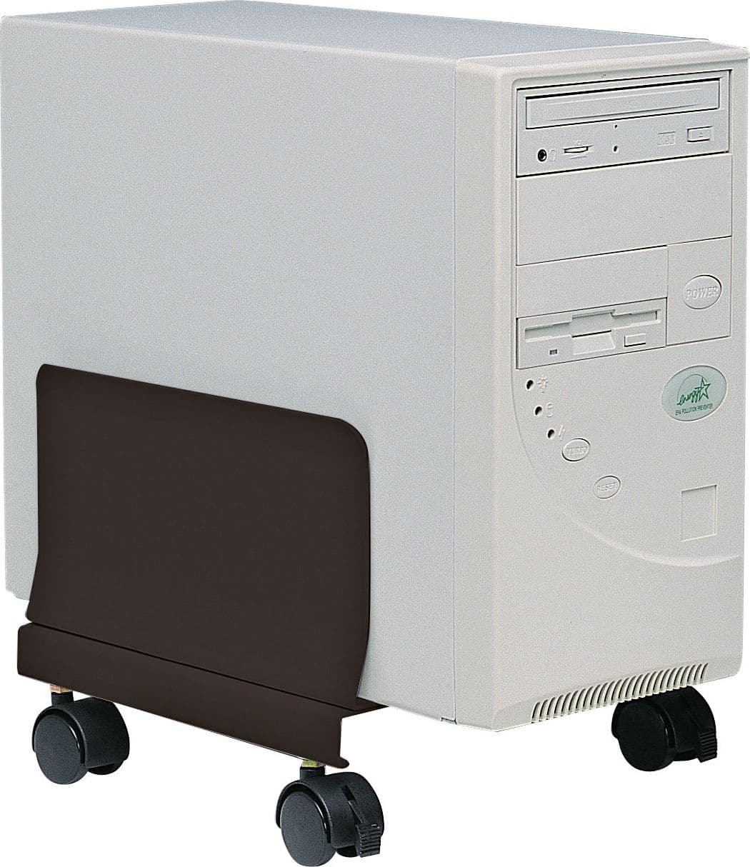 Supporto per PC in Acciaio con Ruote Nero - 10