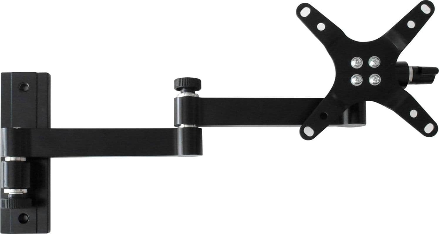 Supporto a muro per TV LED LCD 13-30'' inclinabile 3 snodi nero - 19