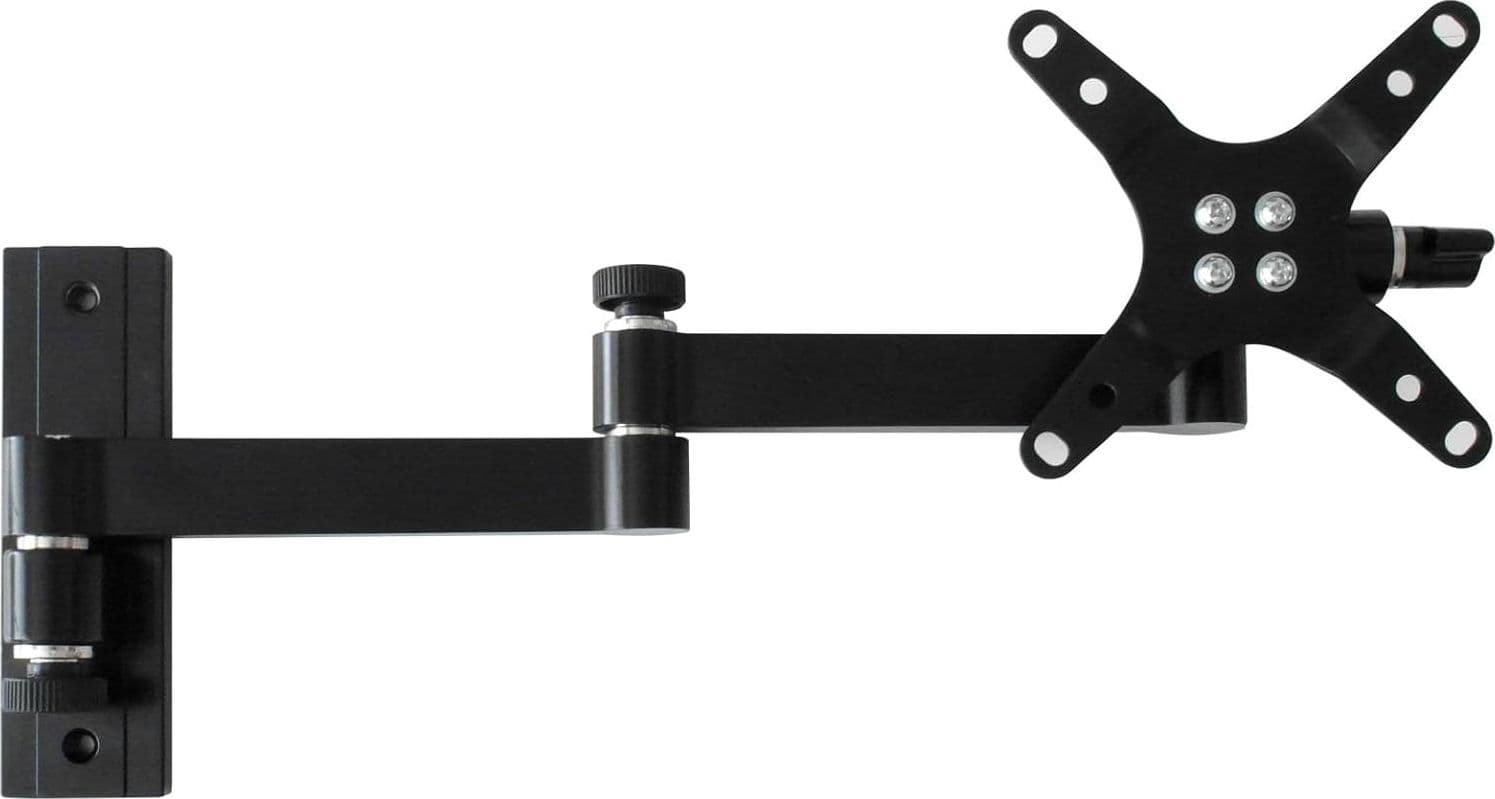 Supporto a muro per TV LED LCD 13-30'' inclinabile 3 snodi nero - 10