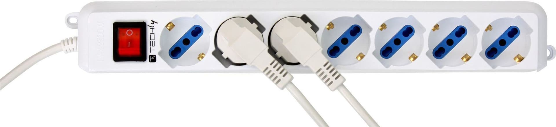 Multipresa 7 Posti Italiana Bipasso / Schuko - 11