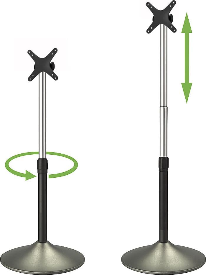 Supporto a Pavimento Colonna a Base Circolare per TV LCD/LED 13-27'' - 18