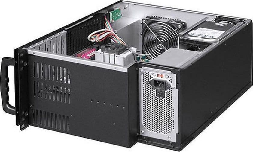 Chassis Industriale Rack 19''/Desktop 4U Ultra Compatto Nero - 10