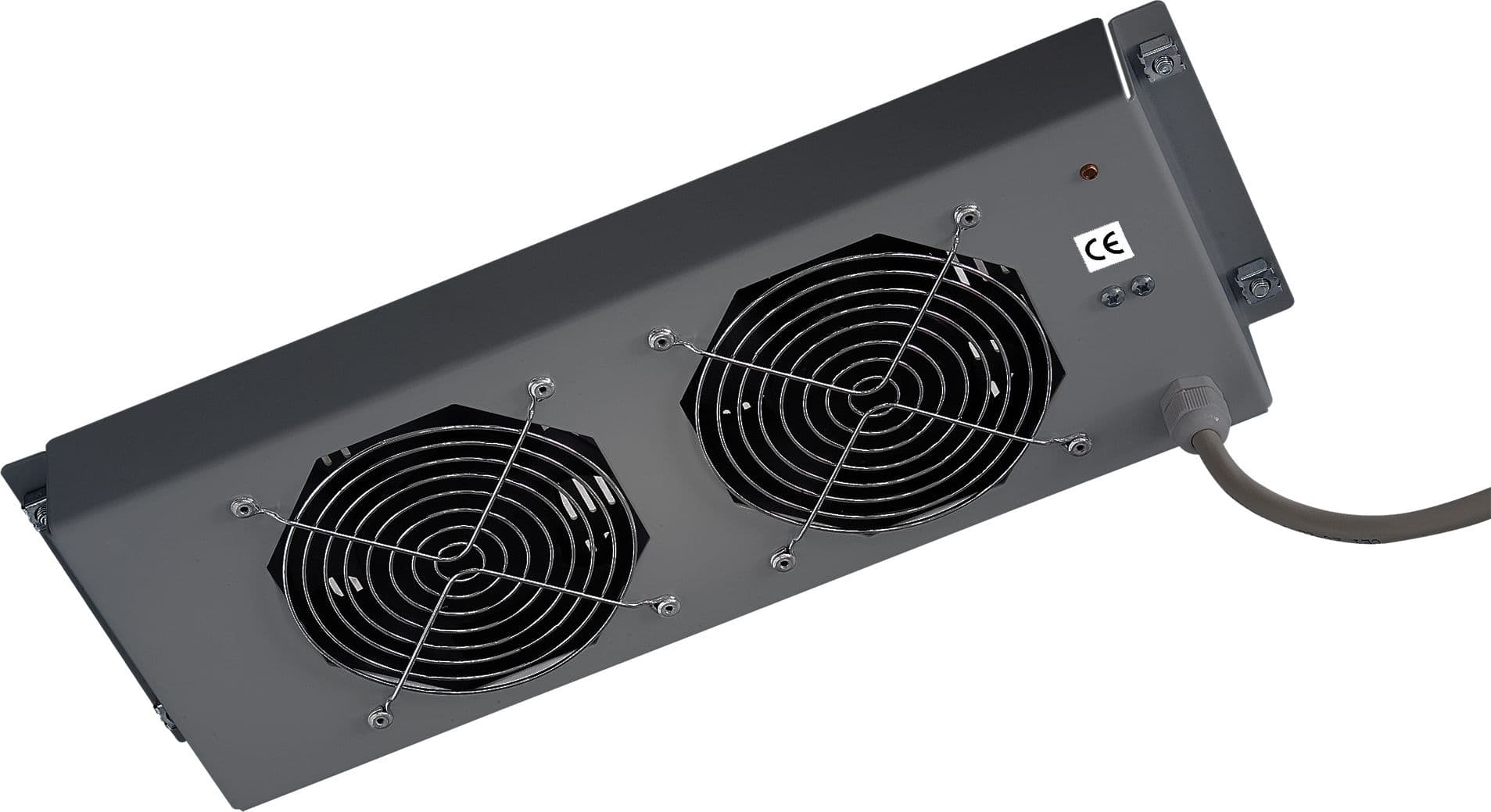 Gruppo di 2 Ventole a Soffitto Senza Termostato per Rack 19'' Nero - 6