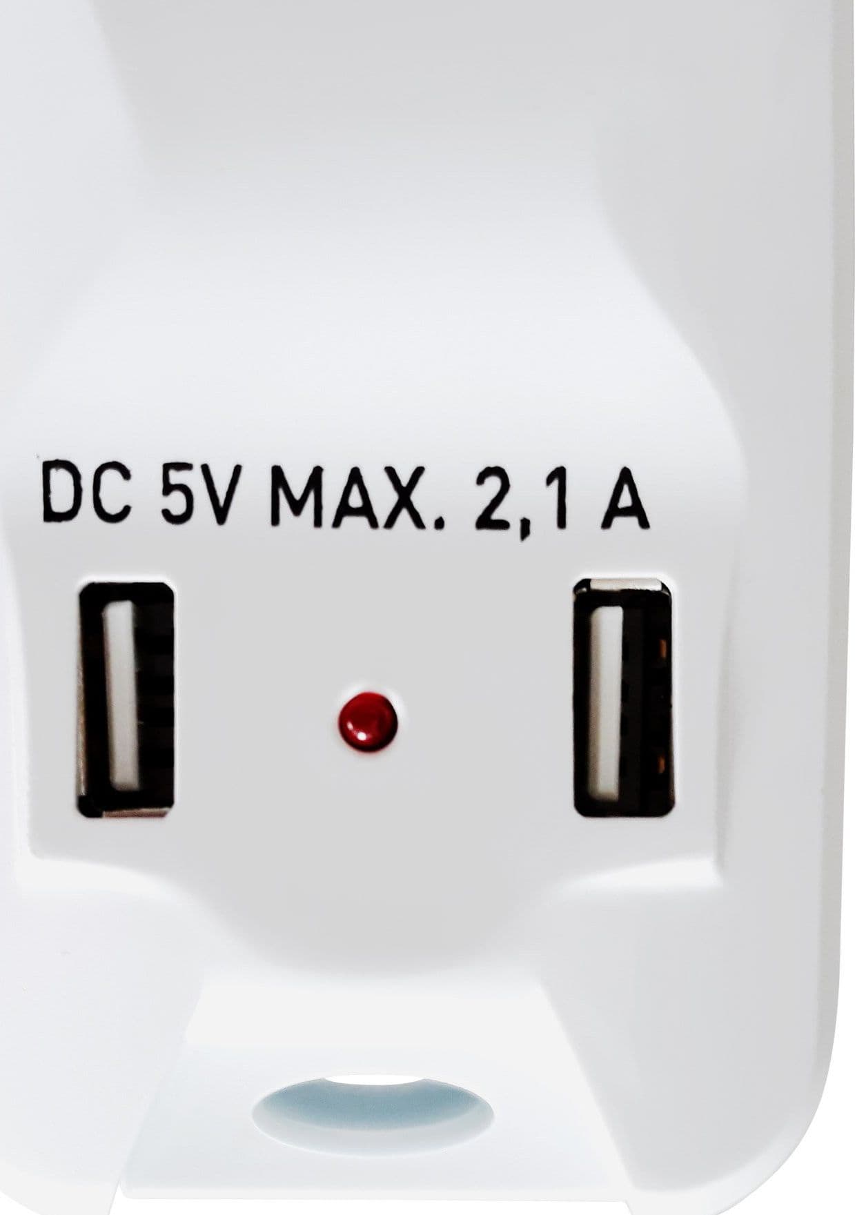 Multipresa 5 Posti Italiana Bipasso con 2 Prese USB - 12