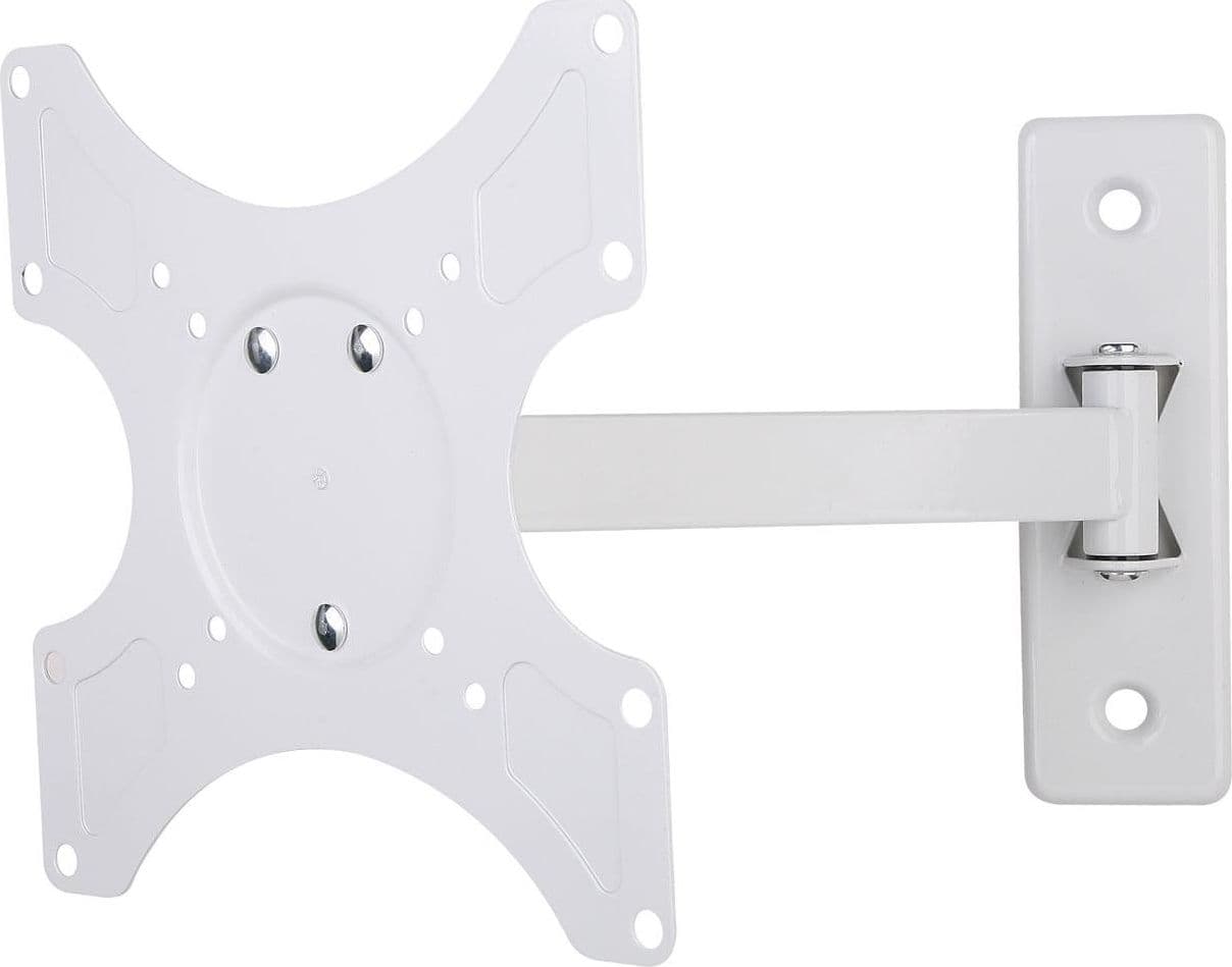 Supporto a muro per TV LED LCD 19 - 37'' inclinabile 2 snodi bianco - 11
