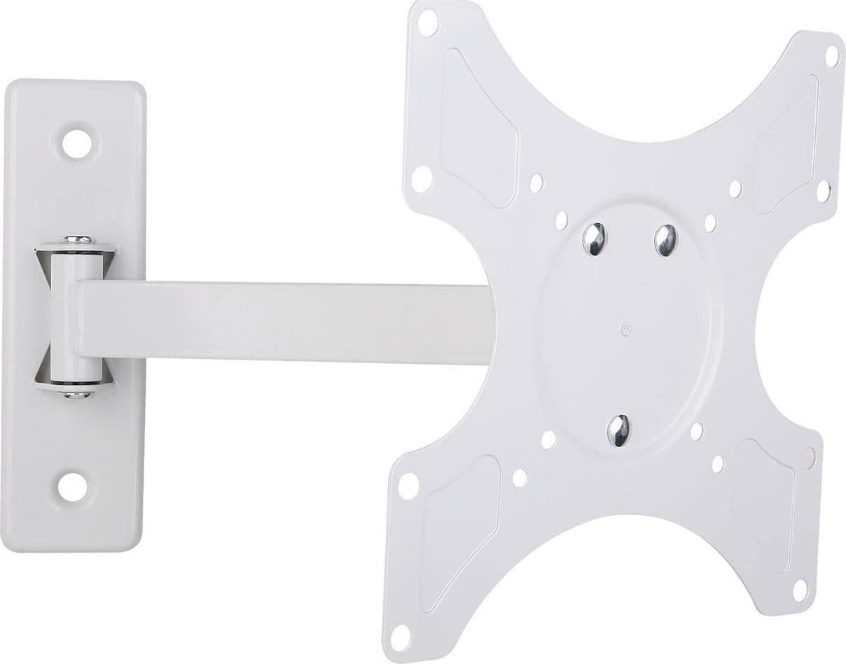 Supporto a muro per TV LED LCD 19 - 37'' inclinabile 2 snodi bianco - 12