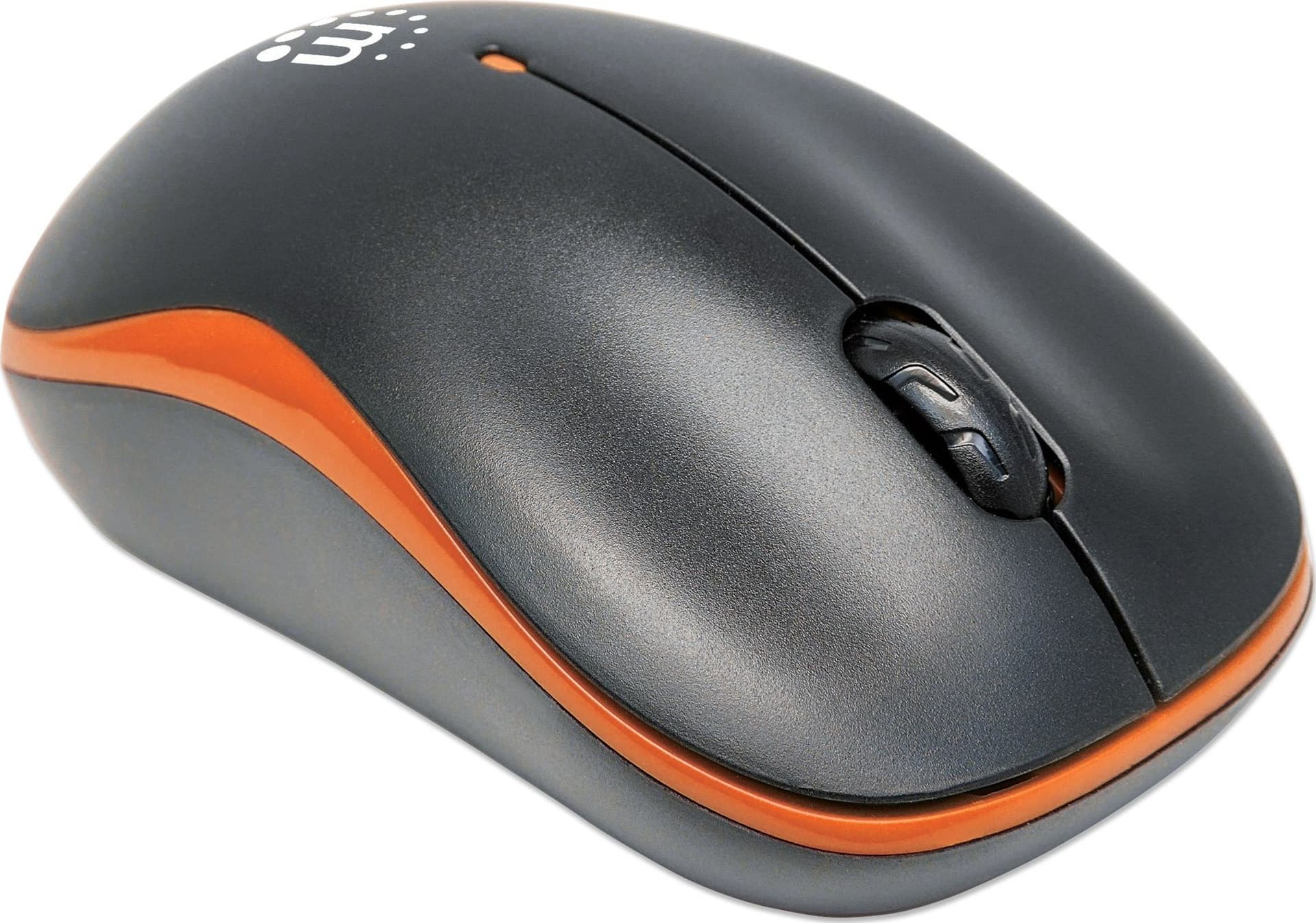 Mouse Ottico Wireless con Micro Ricevitore USB 1000 Dpi Nero/Arancione - 13