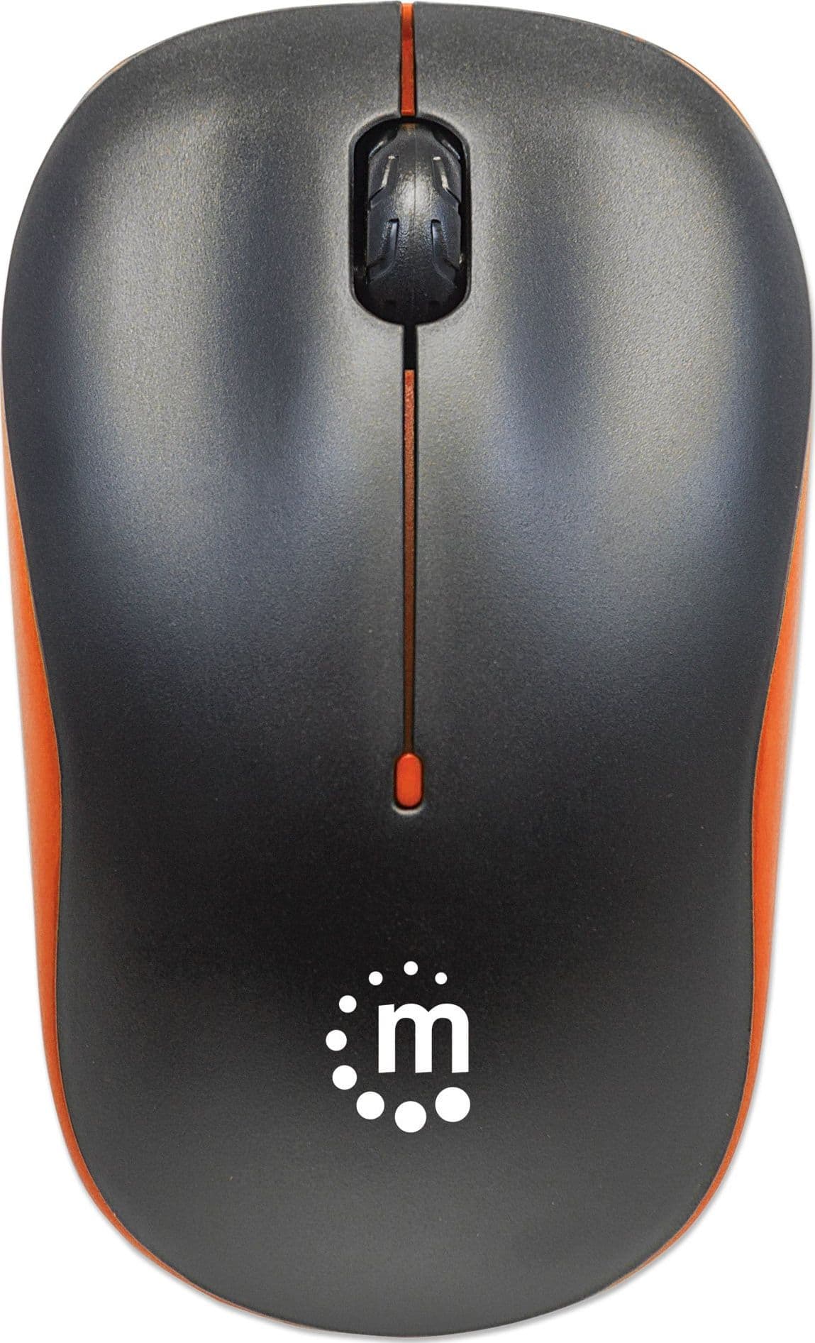 Mouse Ottico Wireless con Micro Ricevitore USB 1000 Dpi Nero/Arancione - 19