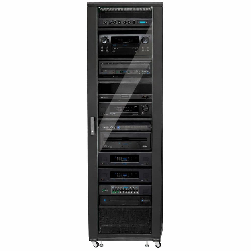 Armadio Rack 19'' 600x600 44U per Audio Video Nero - 11