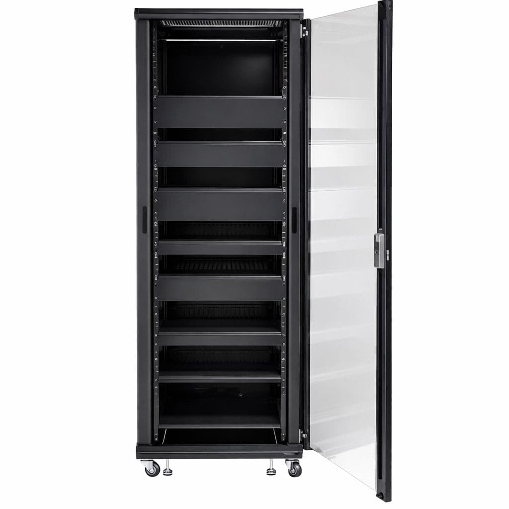 Armadio Rack 19'' 600x600 36U per Audio Video Nero - 10