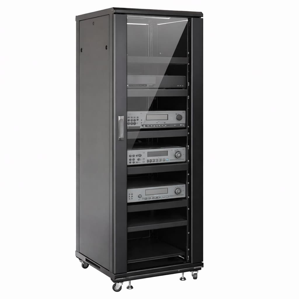 Armadio Rack 19'' 600x600 36U per Audio Video Nero - 16