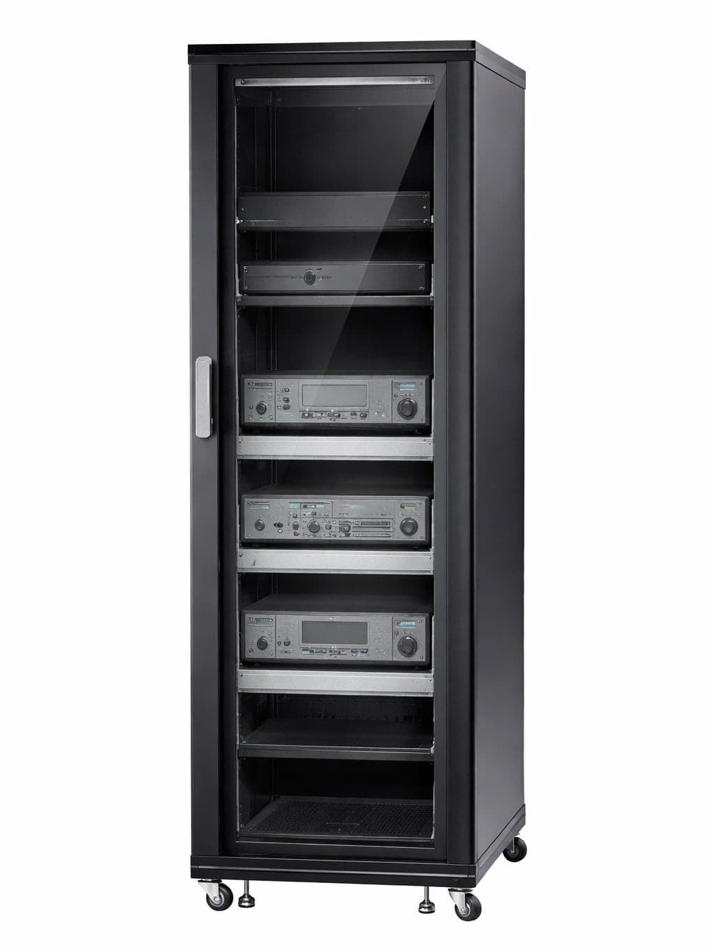 Armadio Rack 19'' 600x600 36U per Audio Video Nero - 9
