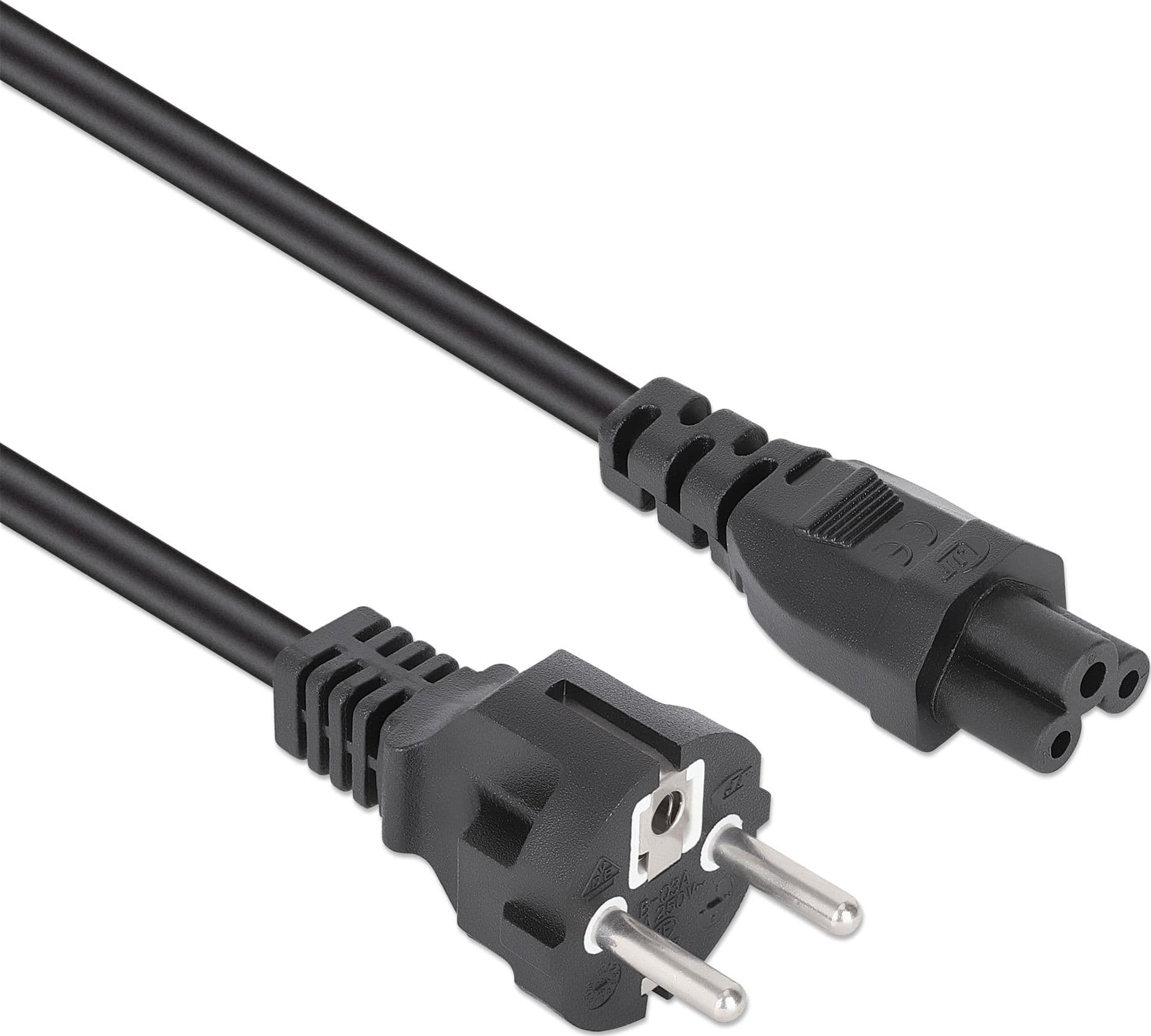 Cavo alimentazione C5 F a Schuko 1m nero - 12