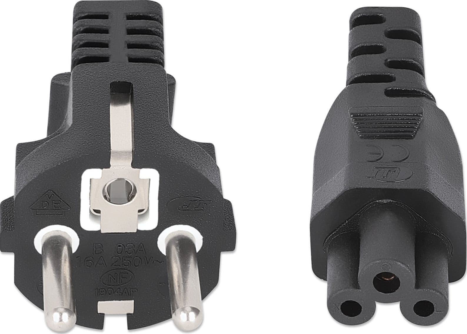 Cavo alimentazione C5 F a Schuko 1m nero - 13