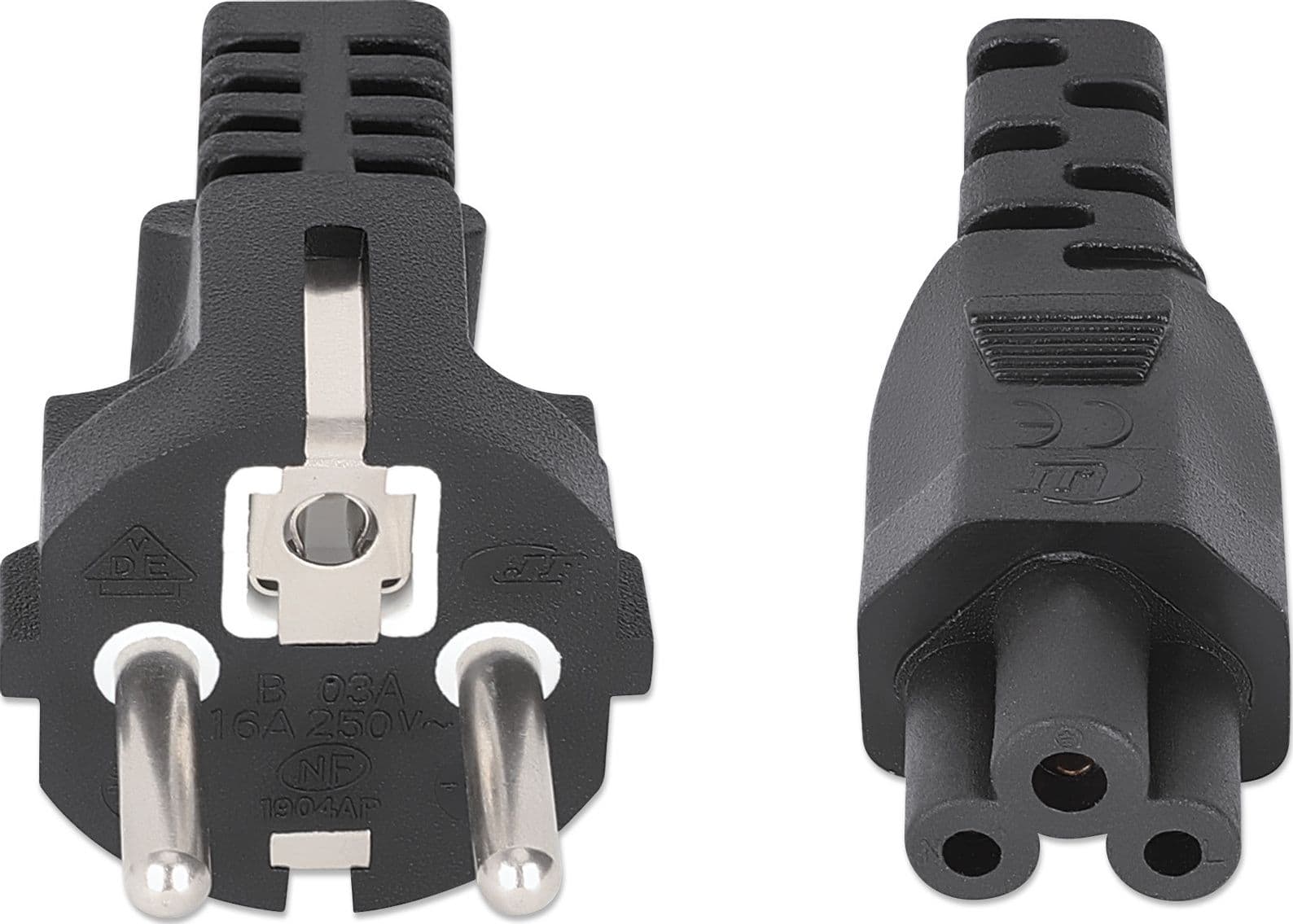 Cavo alimentazione C5 F a Schuko 1m nero - 18