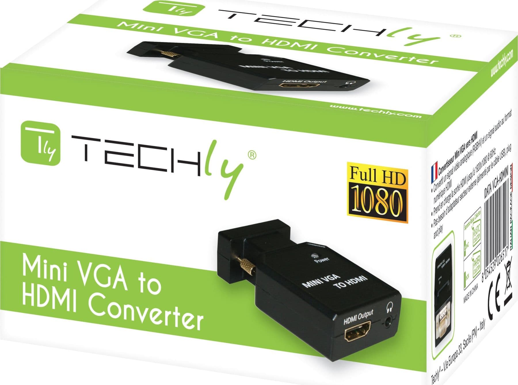 Mini Convertitore da VGA e Audio a HDMI - 10