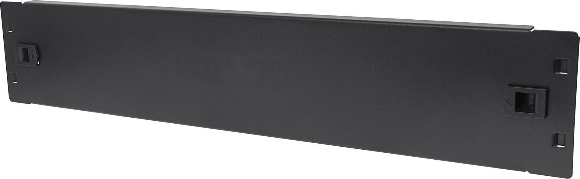 Pannello Cieco Toolless a Clip per Armadi Rack 19'' 2U Nero - 11