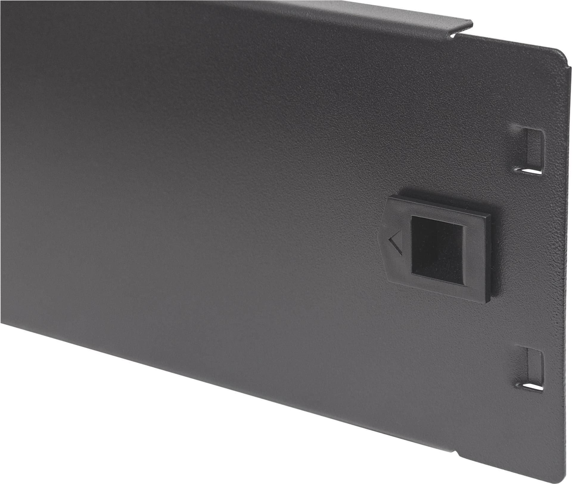 Pannello Cieco Toolless a Clip per Armadi Rack 19'' 2U Nero - 13