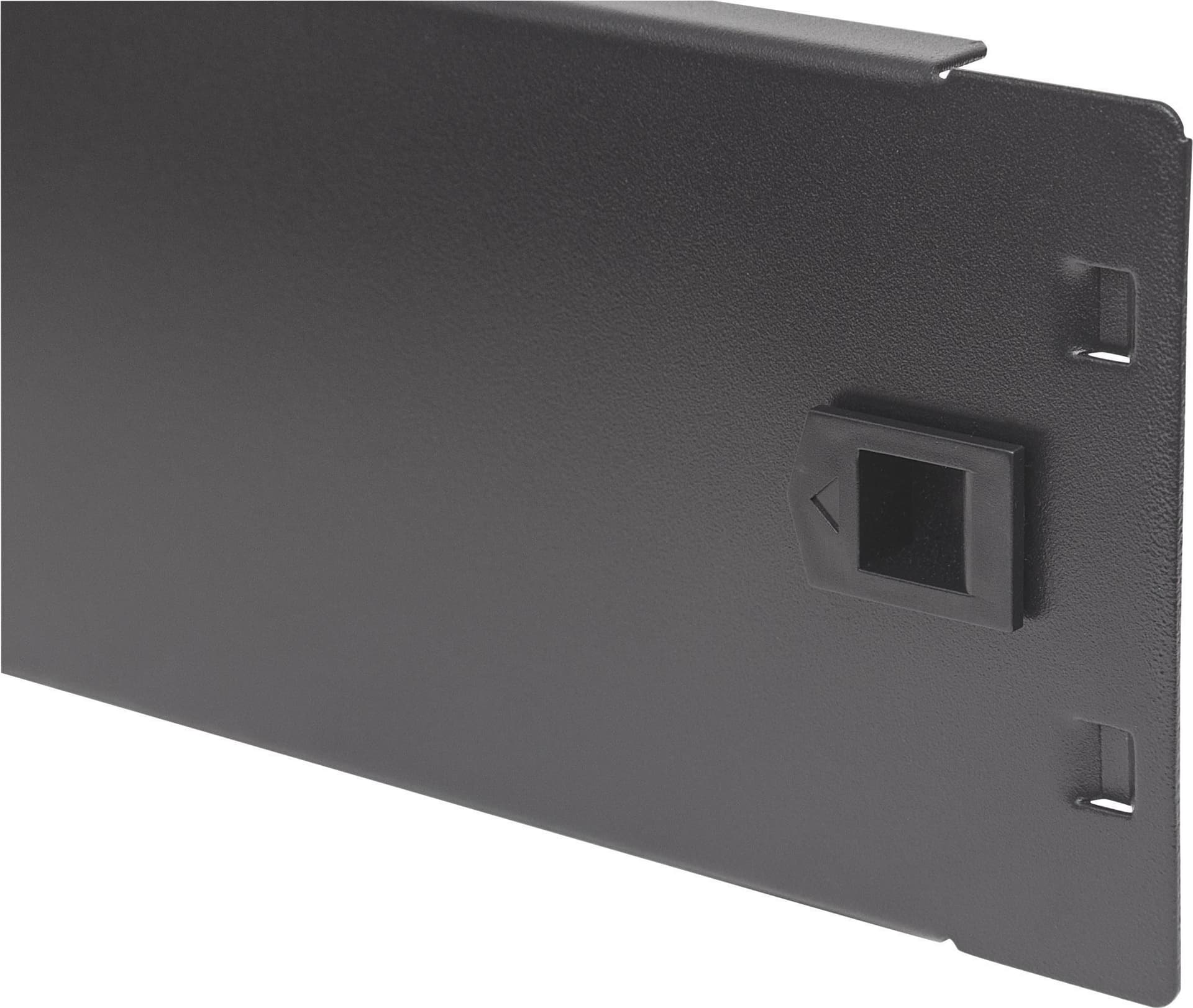 Pannello Cieco Toolless a Clip per Armadi Rack 19'' 2U Nero - 10