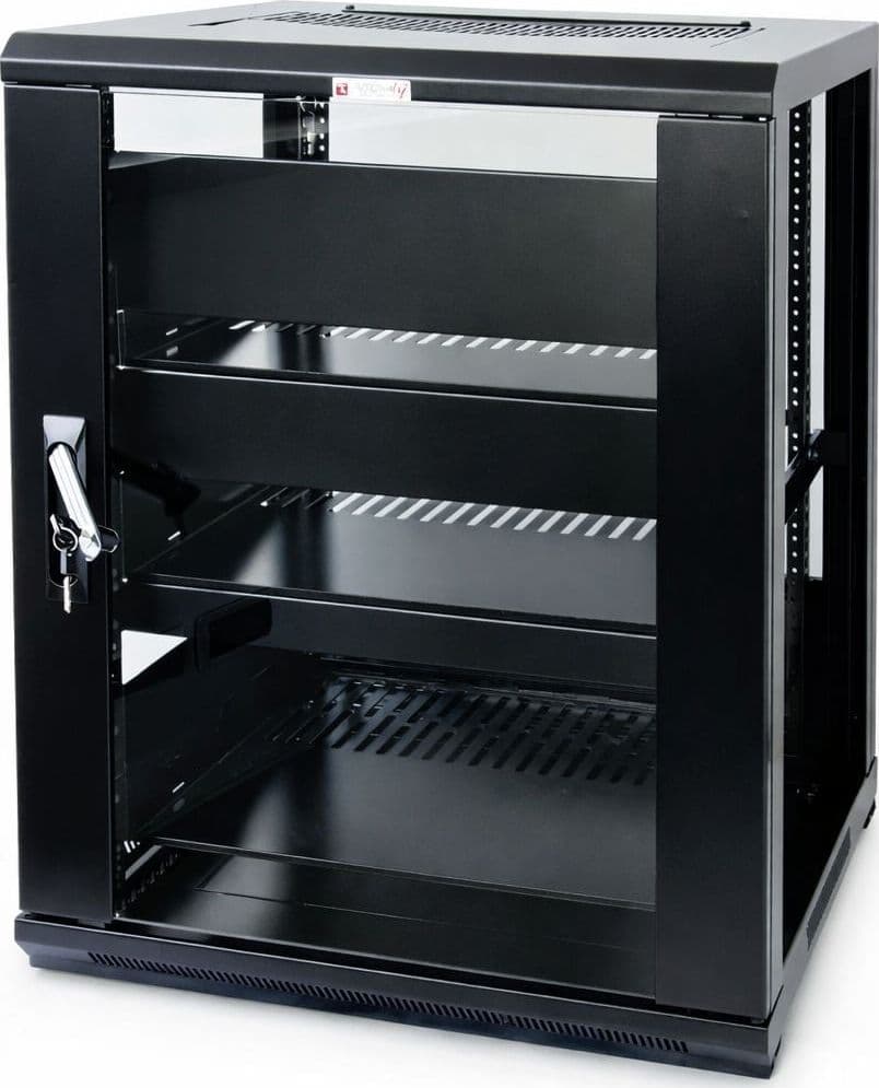 Armadio Rack 19'' 600x600 15U per Audio Video Nero - 13
