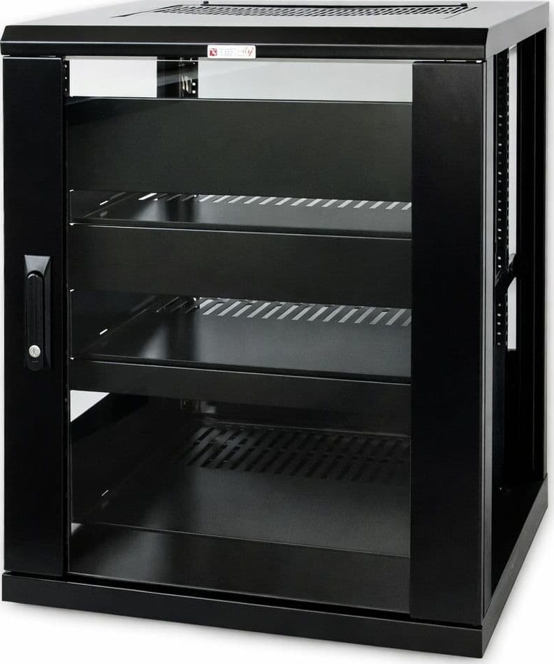 Armadio Rack 19'' 600x600 15U per Audio Video Nero - 19