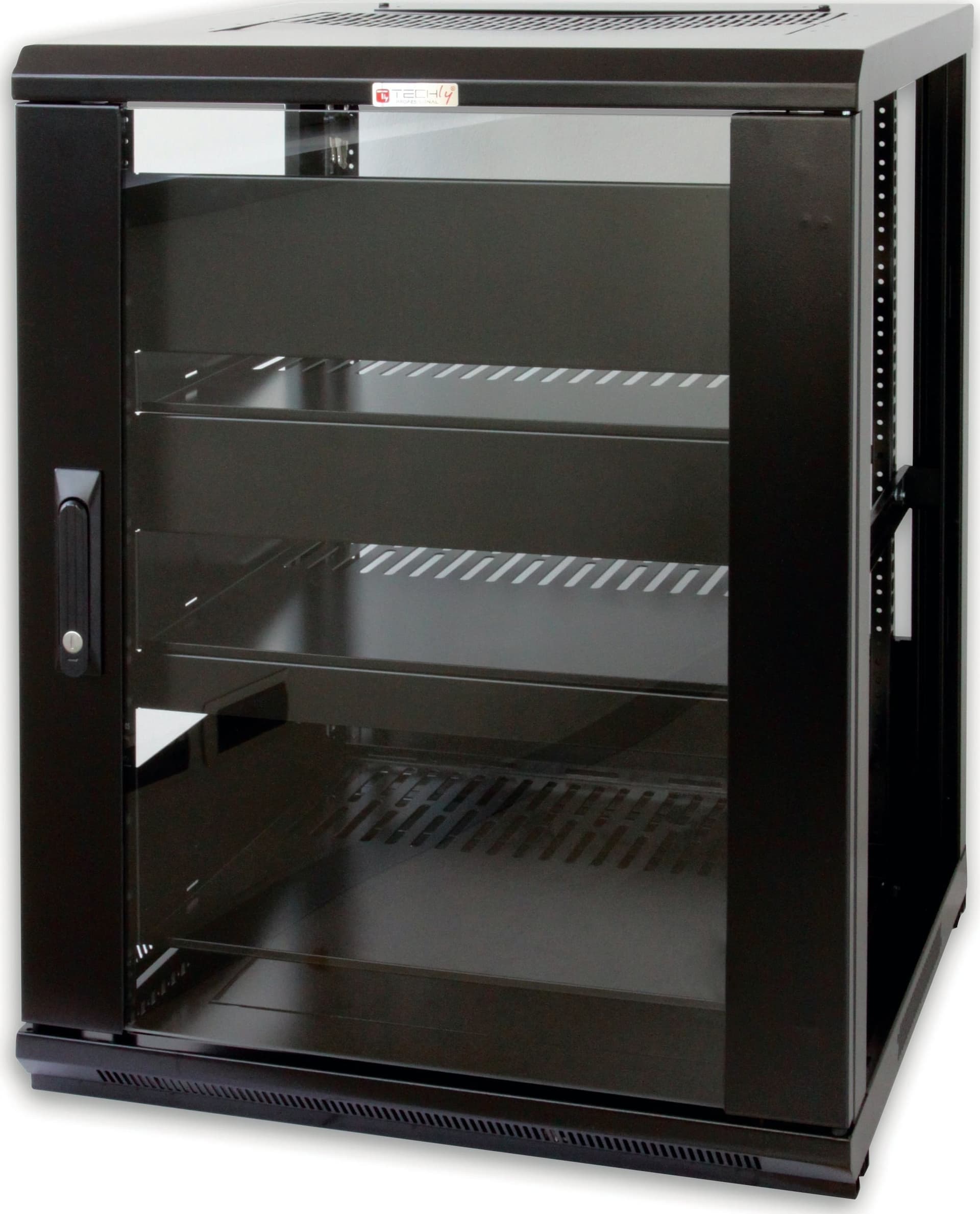 Armadio Rack 19'' 600x600 15U per Audio Video Nero - 3