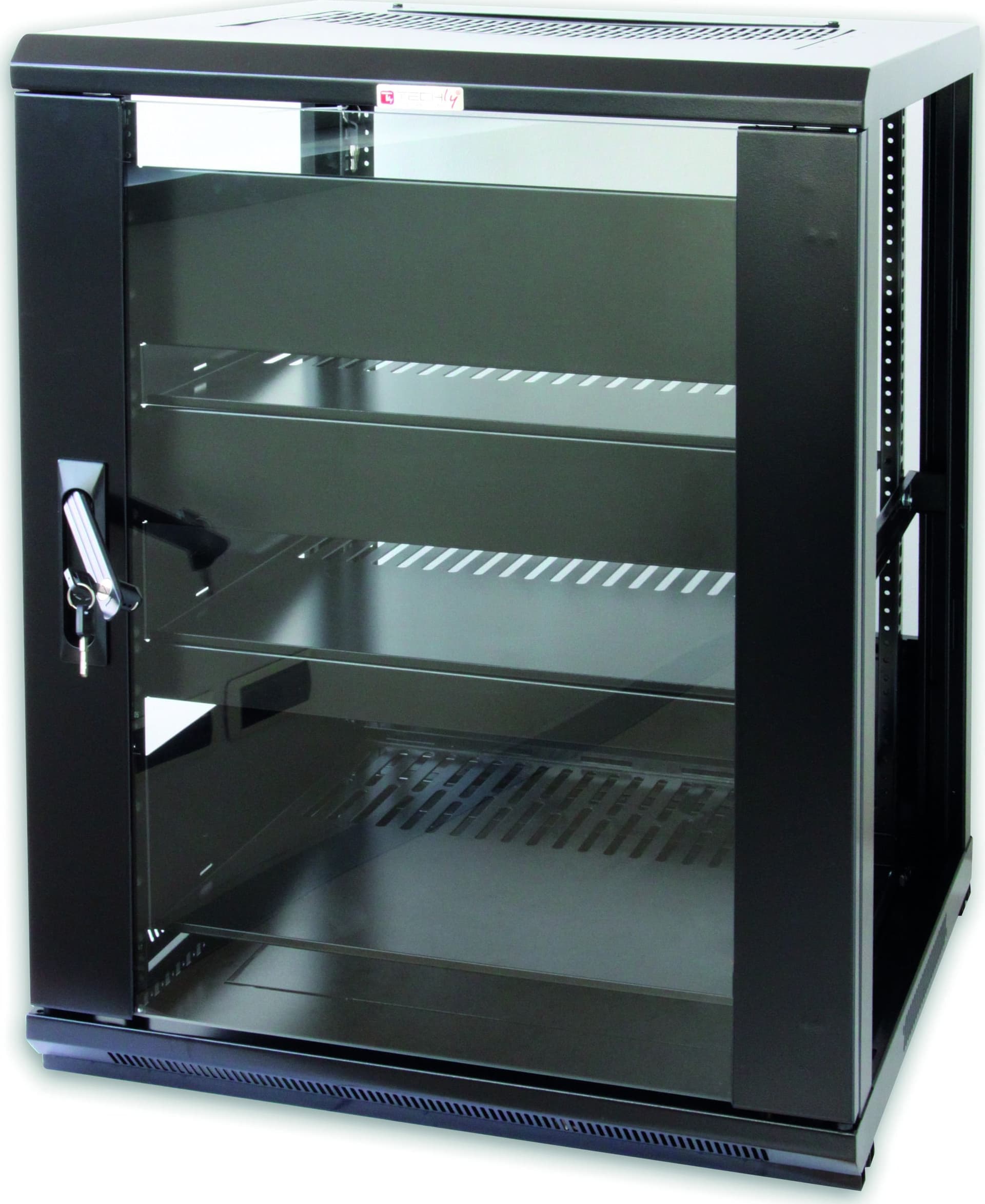 Armadio Rack 19'' 600x600 15U per Audio Video Nero - 5